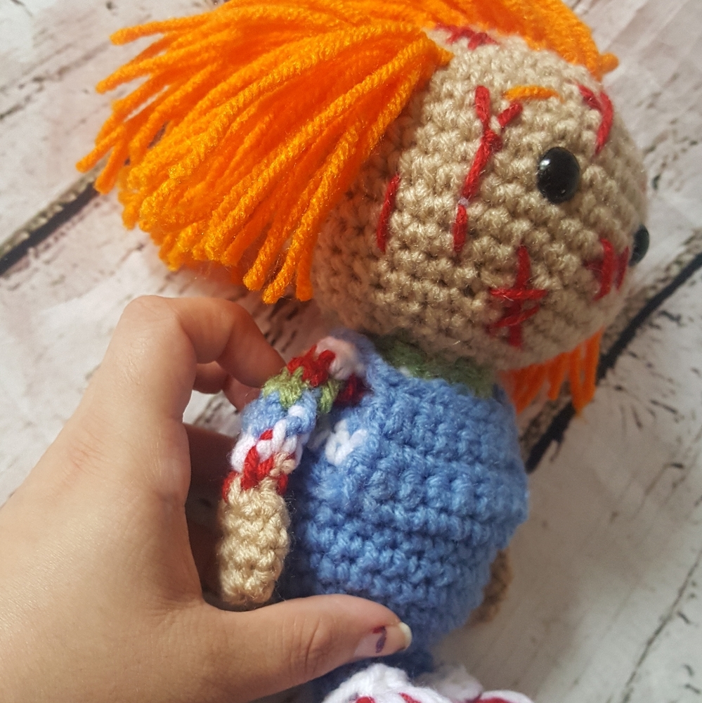 Crochet Chucky Inspired Amigurumi - Picture 16 of 16